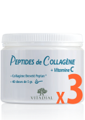 OFFRE 3 PEPTIDES DE COLLAGENE + Vit. C 200gr.